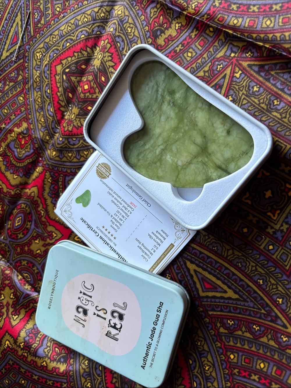 Authentic Jade Gua Sha - Green
